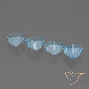 Topaz Gemstones in 7 x 7 mm (calibrated) Size for Sale, Topaz Stones in Swiss Blue Color