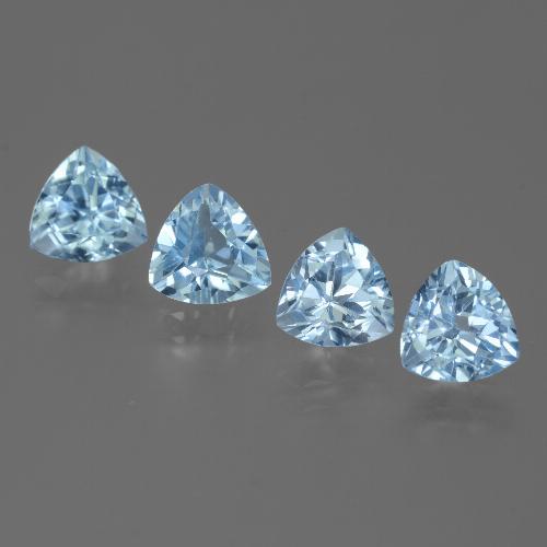 Blu elettrico Topazio Gem - 1.5ct Sfaccettatura trilliant (ID: 446109)