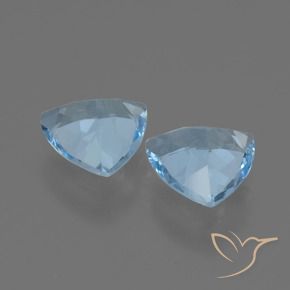 Topaz Gemstones in 7 x 7 mm (calibrated) Size for Sale, Topaz Stones in Swiss Blue Color