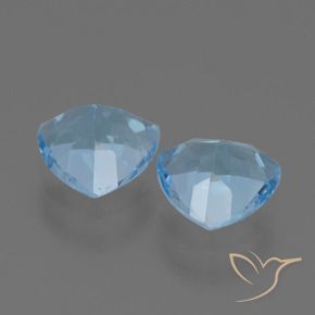 Topaz Gemstones in 7 x 7 mm (calibrated) Size for Sale, Topaz Stones in Swiss Blue Color