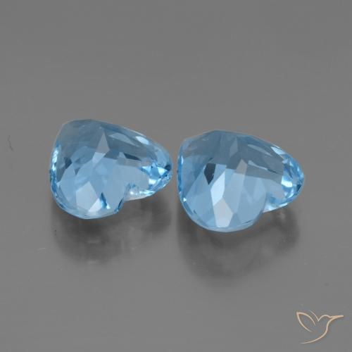 Topaz Gemstones in 9 x 9 mm (calibrated) Size for Sale, Topaz Stones in Swiss Blue Color