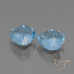 Topaz Gemstones in 9 x 9 mm (calibrated) Size for Sale, Topaz Stones in Swiss Blue Color