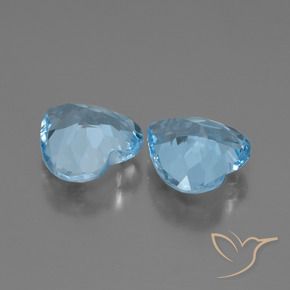 Topaz Gemstones in 9 x 9 mm (calibrated) Size for Sale, Topaz Stones in Sky Blue Color