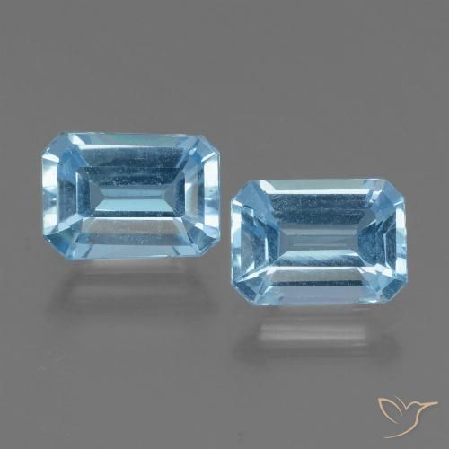 Swiss Blue Topaz Gem - 1.1ct Octagon Step Cut (ID: 448019)