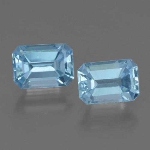 Deep Maya Blue Topaz Gem - 1.3ct Octagon Step Cut (ID: 448025)