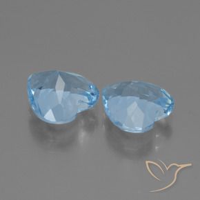 Topaz Gemstones in 9 x 9 mm (calibrated) Size for Sale, Topaz Stones in Sky Blue Color