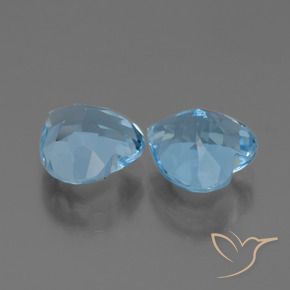 Topaz Gemstones in 9 x 9 mm (calibrated) Size for Sale, Topaz Stones in Swiss Blue Color