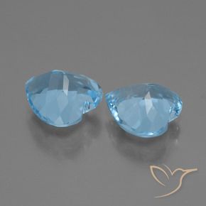 Topaz Gemstones in 9 x 9 mm (calibrated) Size for Sale, Topaz Stones in Sky Blue Color