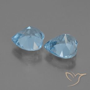 Topaz Gemstones in 9 x 9 mm (calibrated) Size for Sale, Topaz Stones in Swiss Blue Color