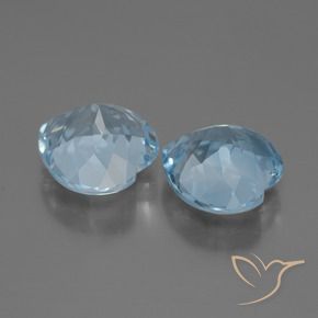 Topaz Gemstones in 9 x 9 mm (calibrated) Size for Sale, Topaz Stones in Swiss Blue Color