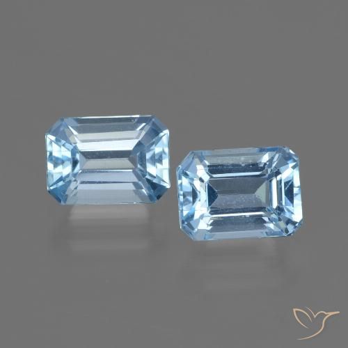 2.79ctw Natural Sky Blue Topaz, Emerald Cut, VVS-VS