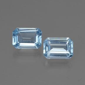 Azul Suizo Topacio Gema - 1.1ct Corte octagonal (ID: 448095)