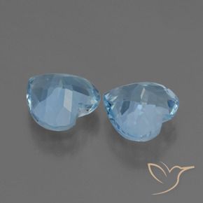 Topaz Gemstones in 8.9 x 8.1 mm Size for Sale, Topaz Stones in Swiss Blue Color