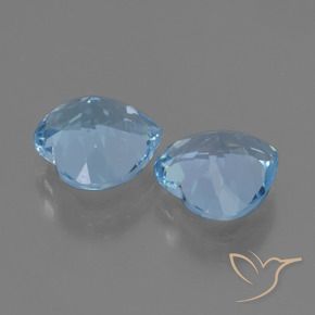 Topaz Gemstones in 9 x 9 mm (calibrated) Size for Sale, Topaz Stones in Swiss Blue Color