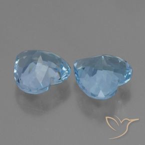 Topaz Gemstones in 9 x 9 mm (calibrated) Size for Sale, Topaz Stones in Swiss Blue Color