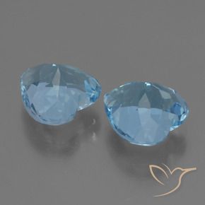 Topaz Gemstones in 9 x 9 mm (calibrated) Size for Sale, Topaz Stones in Swiss Blue Color