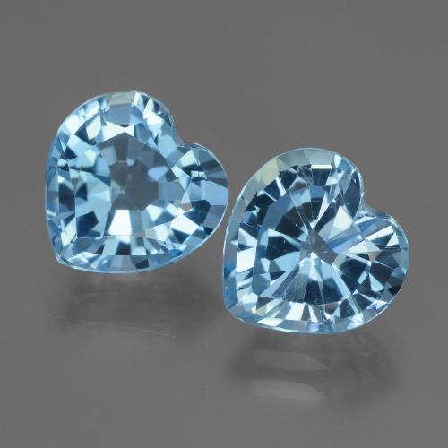 Swiss Blue Topaz Gem - 3.1ct Heart Facet (ID: 448120)
