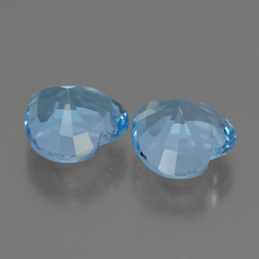 Topaz Gemstones in 9 x 9 mm (calibrated) Size for Sale, Topaz Stones in Swiss Blue Color