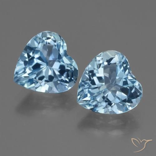 5.84ctw Natural Swiss Blue Topaz, Heart, VVS