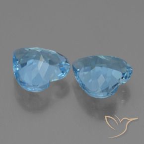 Topaz Gemstones in 9 x 9 mm (calibrated) Size for Sale, Topaz Stones in Swiss Blue Color