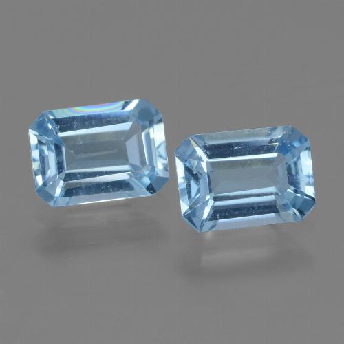 Baby Blue Topaz Gem - 1.1ct Octagon Step Cut (ID: 448166)
