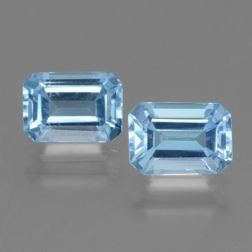 Swiss Blue Topaz Gem - 1.2ct Octagon Step Cut (ID: 448167)
