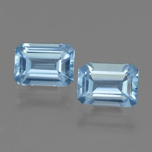 Baby Blue Topaz Gem - 1.2ct Octagon Step Cut (ID: 448168)