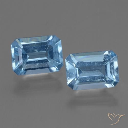 Swiss Blue Topaz Gem - 1.2ct Octagon Step Cut (ID: 448169)
