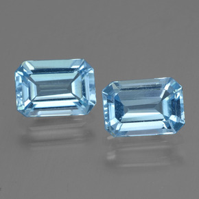 Sky Blue Topaz Gem - 1.2ct Octagon Step Cut (ID: 448170)
