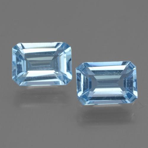 Swiss Blue Topaz Gem - 1.2ct Octagon Step Cut (ID: 448171)