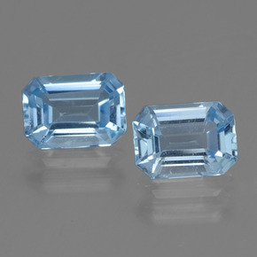 Baby Blue Topaz Gem - 1.2ct Octagon Step Cut (ID: 448172)