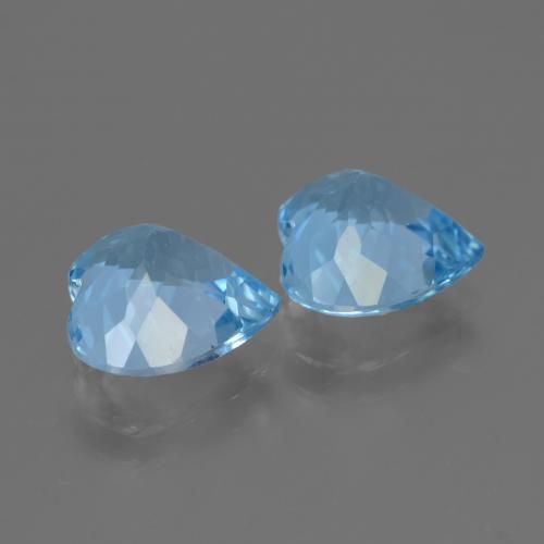 Topaz Gemstones in 9 x 9 mm (calibrated) Size for Sale, Topaz Stones in Swiss Blue Color