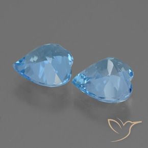 Topaz Gemstones in 9 x 9 mm (calibrated) Size for Sale, Topaz Stones in Swiss Blue Color