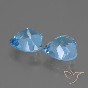 Topaz Gemstones in 9 x 9 mm (calibrated) Size for Sale, Topaz Stones in Sky Blue Color