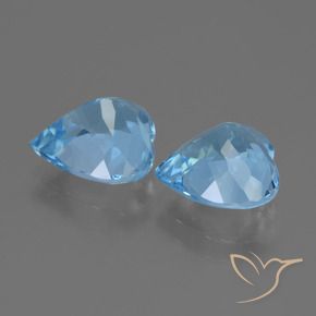 Topaz Gemstones in 9 x 9 mm (calibrated) Size for Sale, Topaz Stones in Swiss Blue Color