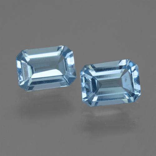 Sky Blue Topaz Gem - 1.1ct Octagon Step Cut (ID: 448239)