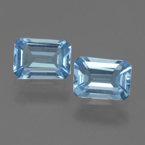 Sky Blue Topaz Gem - 1.2ct Octagon Step Cut (ID: 448244)