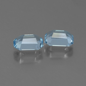 Topaz Gemstones in 7 x 5 mm (calibrated) Size for Sale, Topaz Stones in Baby Blue Color