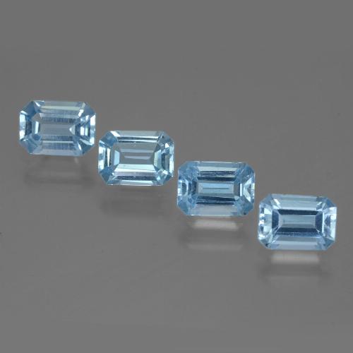 Swiss Blue Topaz Gem - 1.1ct Octagon Step Cut (ID: 448306)