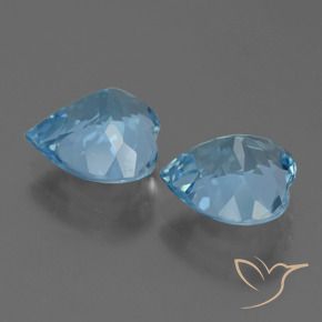 Topaz Gemstones in 9 x 9 mm (calibrated) Size for Sale, Topaz Stones in Sky Blue Color