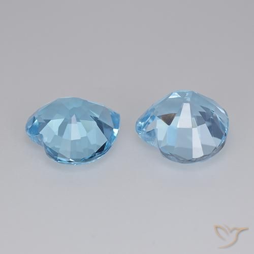 Topaz Gemstones in 9 x 9 mm (calibrated) Size for Sale, Topaz Stones in Sky Blue Color