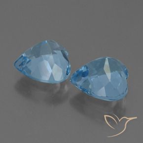 Topaz Gemstones in 9 x 9 mm (calibrated) Size for Sale, Topaz Stones in Swiss Blue Color
