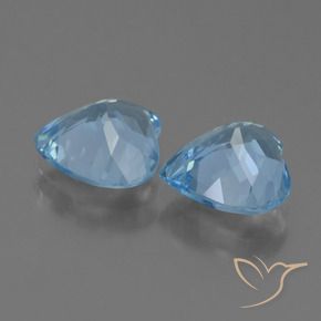 Topaz Gemstones in 9 x 9 mm (calibrated) Size for Sale, Topaz Stones in Sky Blue Color