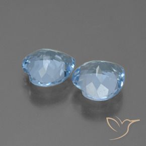 Topaz Gemstones in 9 x 9 mm (calibrated) Size for Sale, Topaz Stones in Sky Blue Color