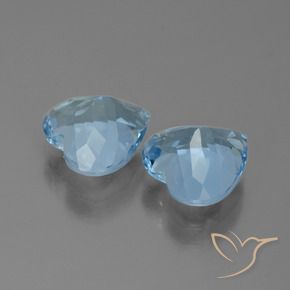 Topaz Gemstones in 9 x 9 mm (calibrated) Size for Sale, Topaz Stones in Sky Blue Color
