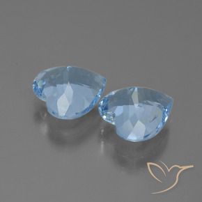 Topaz Gemstones in 9 x 9 mm (calibrated) Size for Sale, Topaz Stones in Sky Blue Color