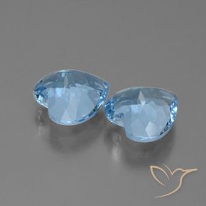 Topaz Gemstones in 9 x 9 mm (calibrated) Size for Sale, Topaz Stones in Swiss Blue Color