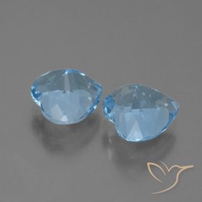 Topaz Gemstones in 9 x 9 mm (calibrated) Size for Sale, Topaz Stones in Sky Blue Color