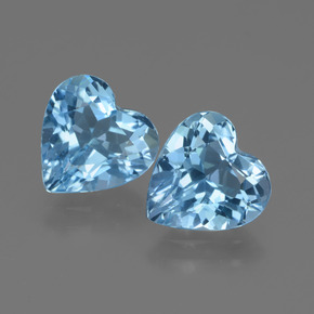 2.6ct Heart Facet Swiss Blue Topaz Gem for sale 2.6ct Heart Facet Swiss Blue Topaz Gem (ID: 448361)