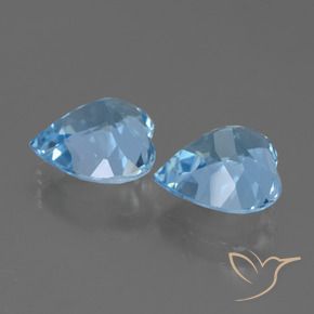 Topaz Gemstones in 9 x 9 mm (calibrated) Size for Sale, Topaz Stones in Sky Blue Color